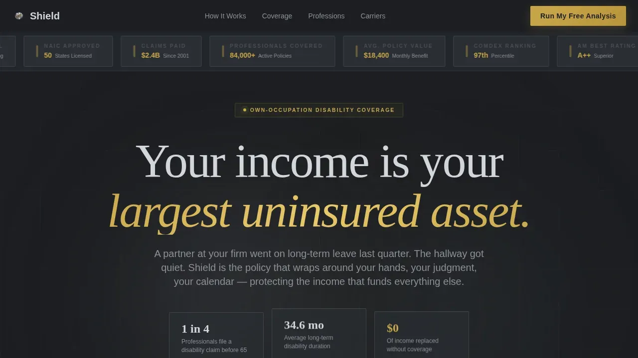 Mid-Career Insurance Cost Calculator Website Template