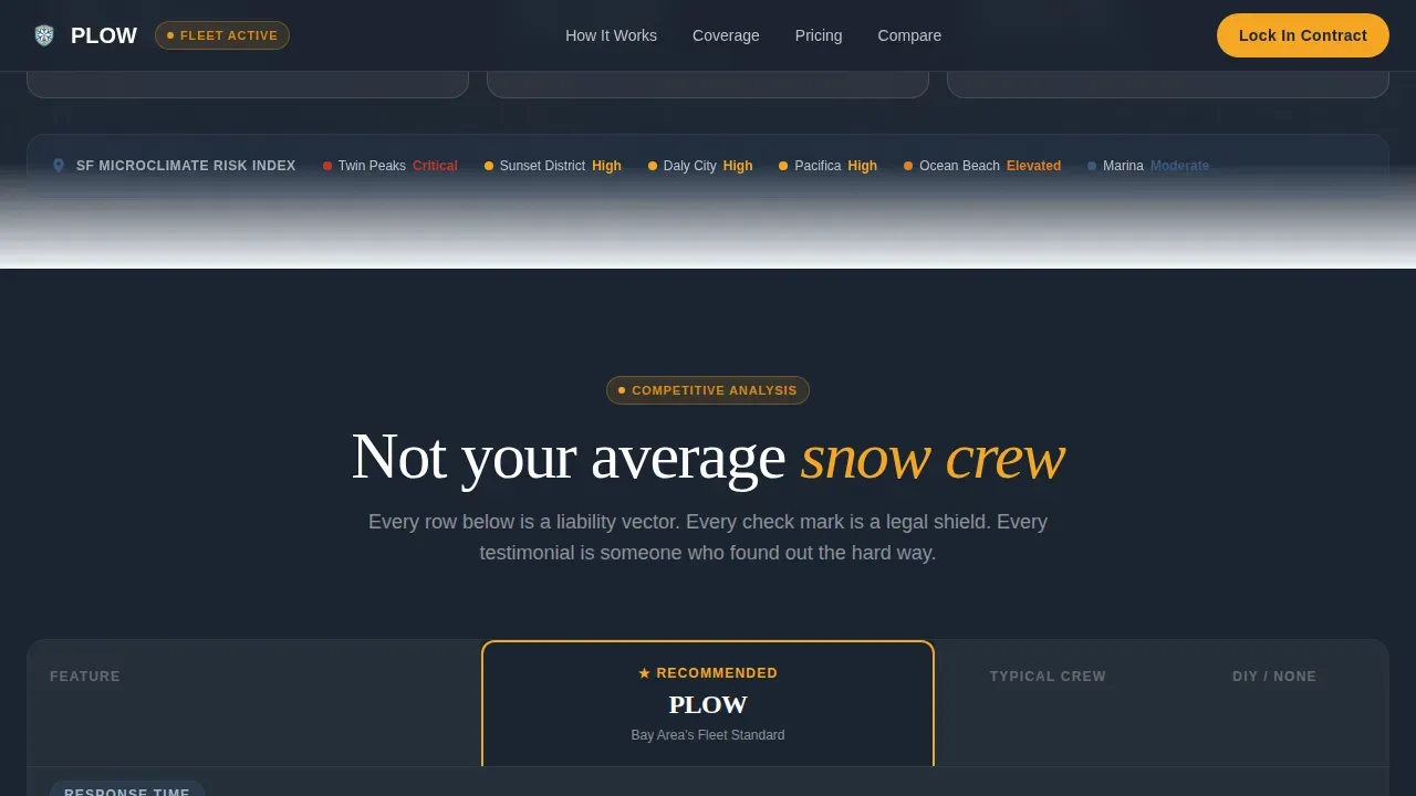 Tactical Snow Removal | Free Website Template | Rocket