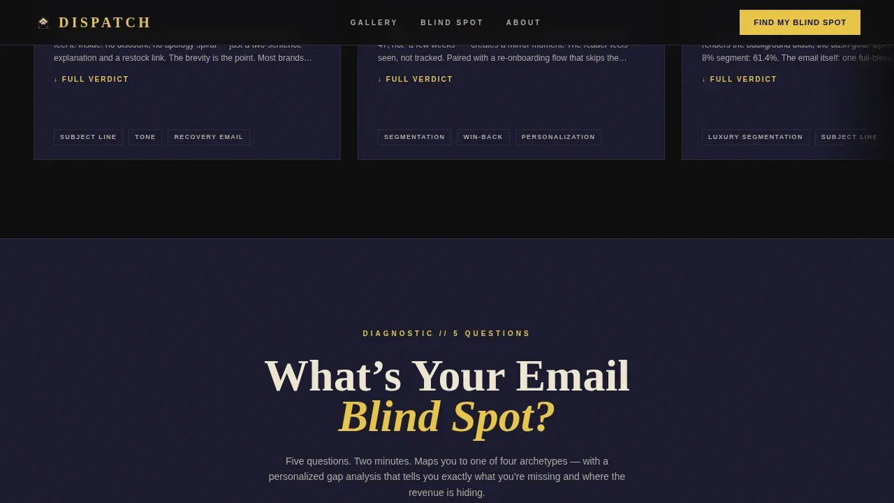 Email Marketing Newsletter Blog Website Template