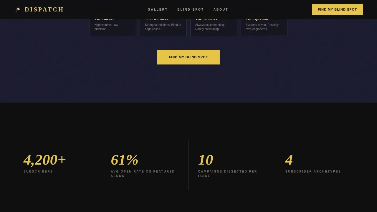 Email Marketing Newsletter Blog Website Template