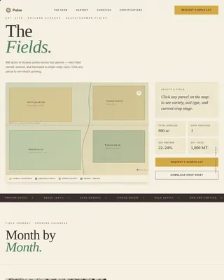 Crop & Grain Farming Professional Website Template