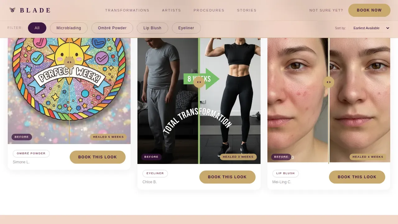 Premium Eyebrow Artist Network Landing Page Template