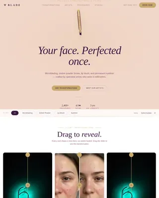 Premium Eyebrow Artist Network Landing Page Template