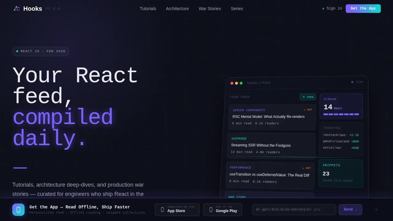 Intelligent React API Documentation | Free Website Template | Rocket