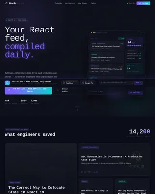 Intelligent React API Documentation | Free Website Template | Rocket