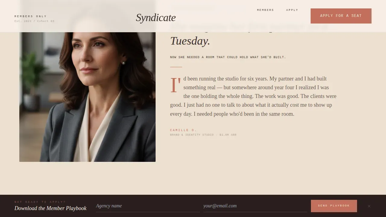 Premium Agency Growth Landing Page Template