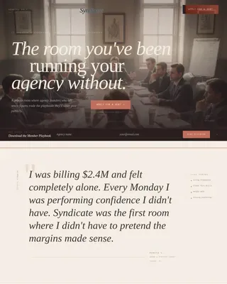 Premium Agency Growth Landing Page Template