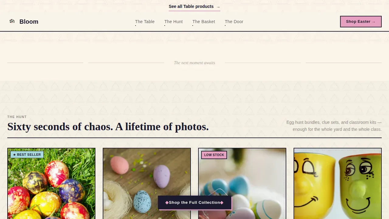 Specialist Easter Business Pre-Launch & Coming Soon Website Template