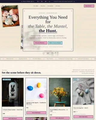 Specialist Easter Business Pre-Launch & Coming Soon Website Template