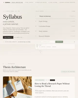 Premium Education Insights Landing Page Template