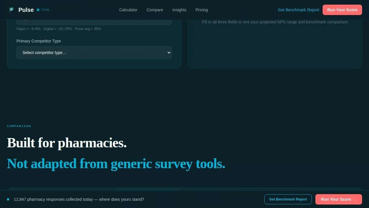 Expert Pharmacy Software Cost Estimator Website Template