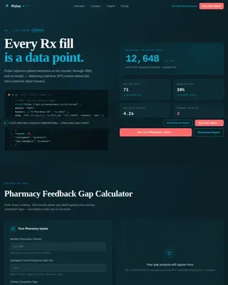 Expert Pharmacy Software Cost Estimator Website Template