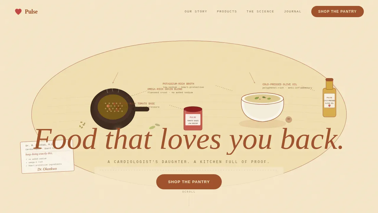 Nutritious Food Brand Gallery | Free Website Template | Rocket