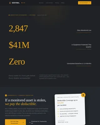 Premium Construction Safety Landing Page Template