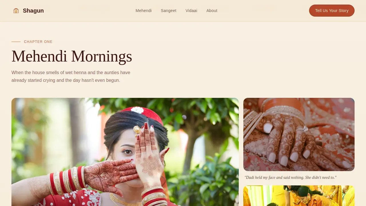 Timeless Wedding Photography Landing Page Template