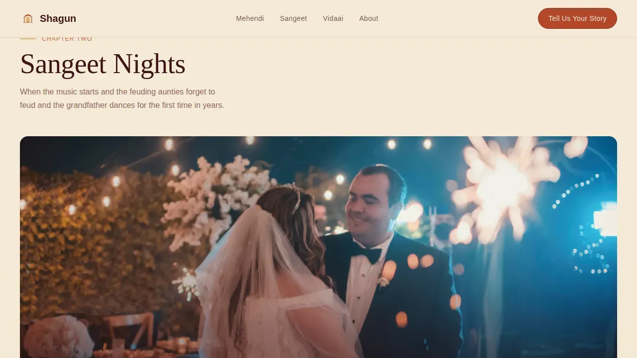 Timeless Wedding Photography Landing Page Template