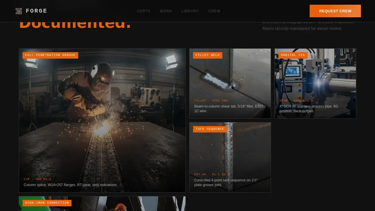 Pro Structural Steel Landing Page Template
