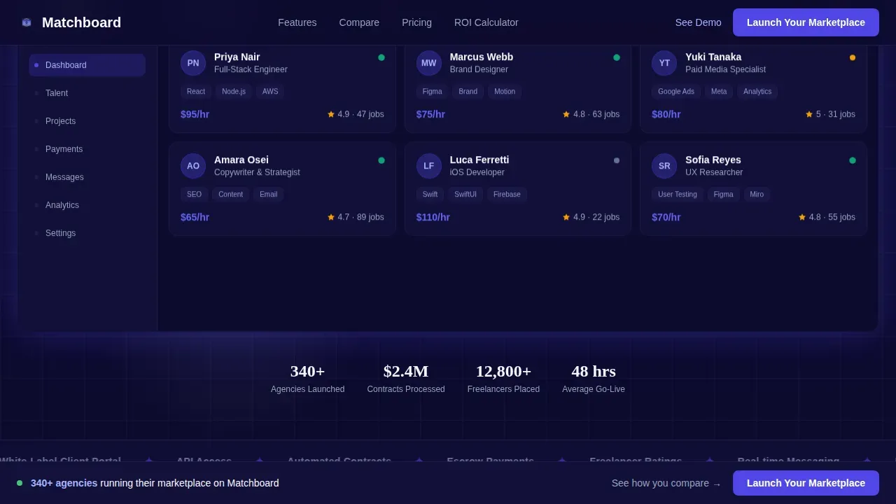 Instant Freelance Network Landing Page Template