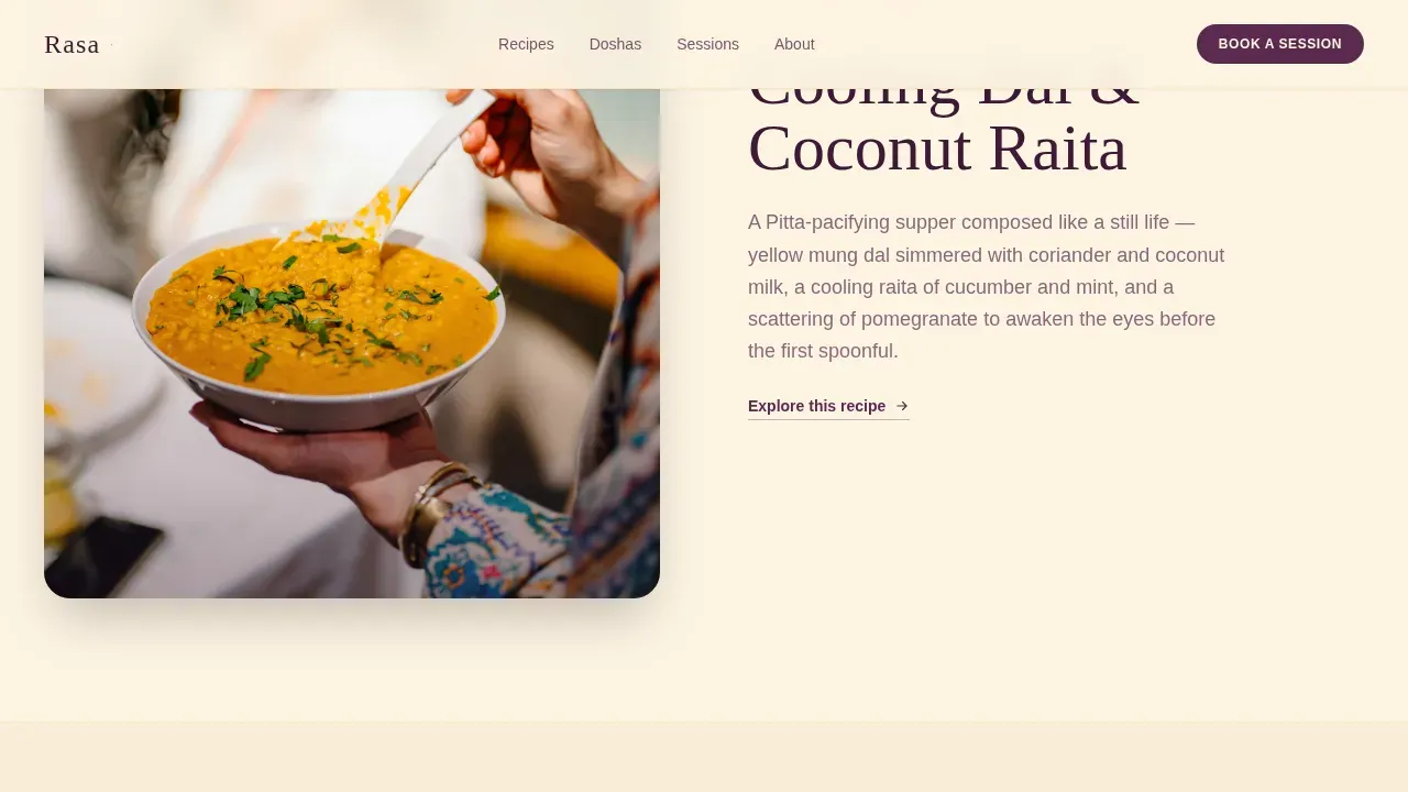 Authentic Ayurvedic Wellness | Free Website Template | Rocket