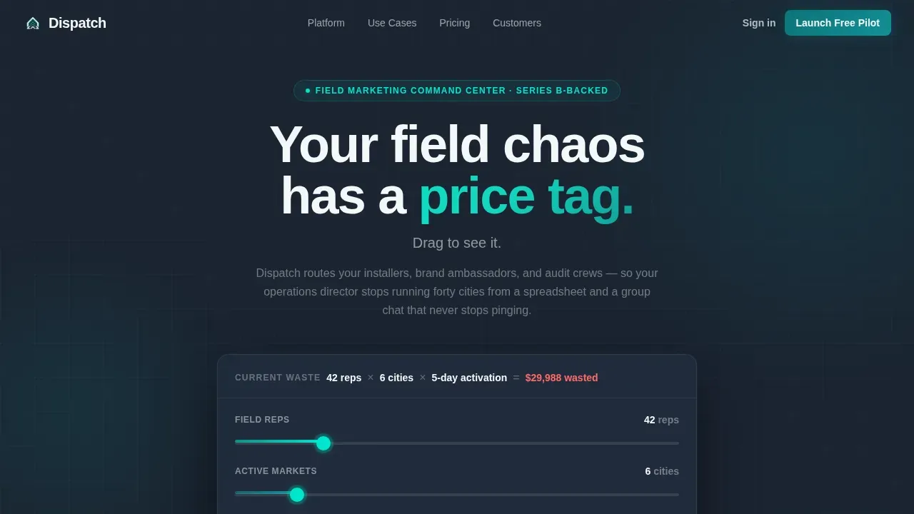 Smart Energy Operations Landing Page Template