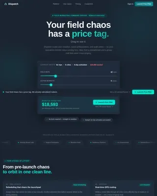 Smart Energy Operations Landing Page Template