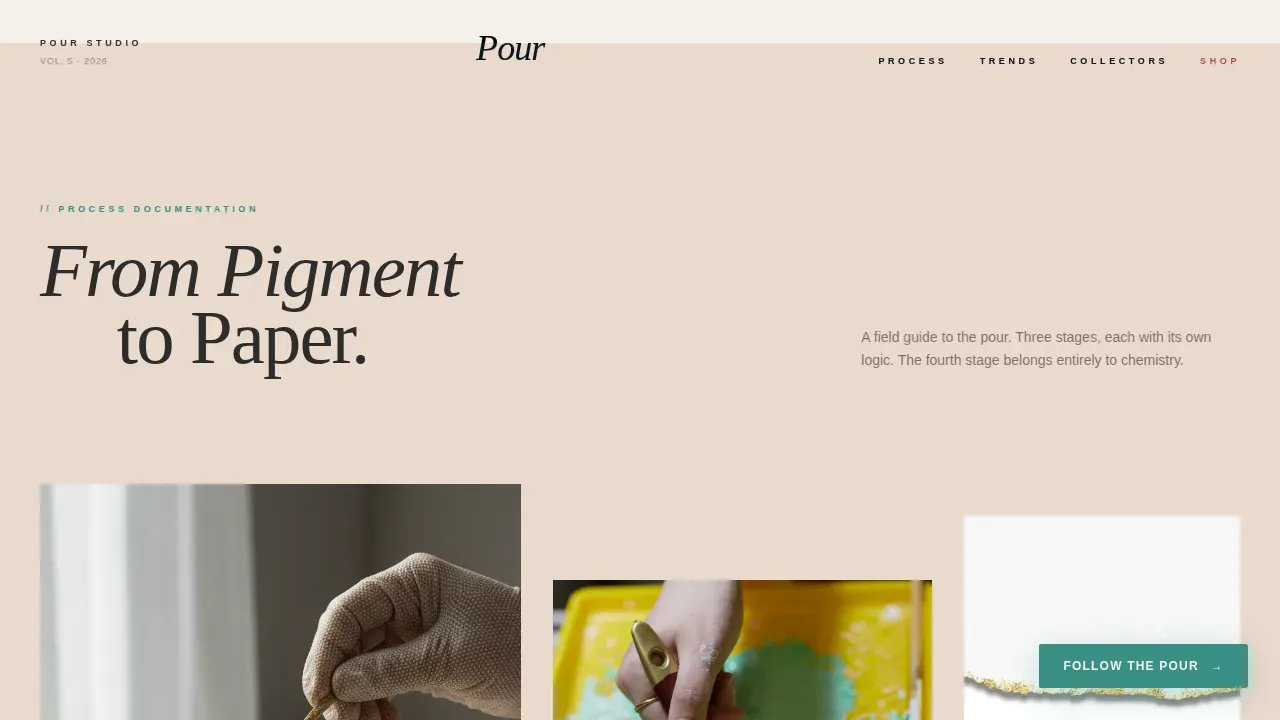 Vibrant Resin Artisan Landing Page Template