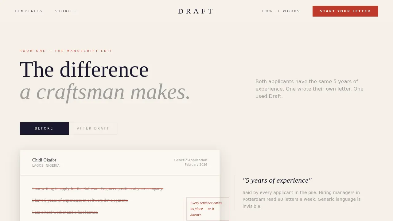 Elite International Recruitment Landing Page Template