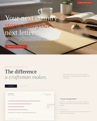 Elite International Recruitment Landing Page Template