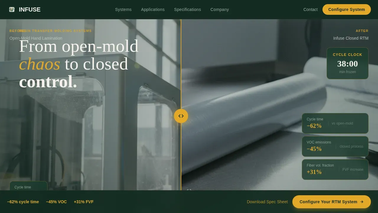 Manufacturing Processes Professional Website Template