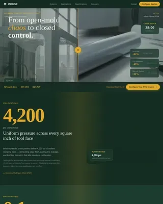 Manufacturing Processes Professional Website Template