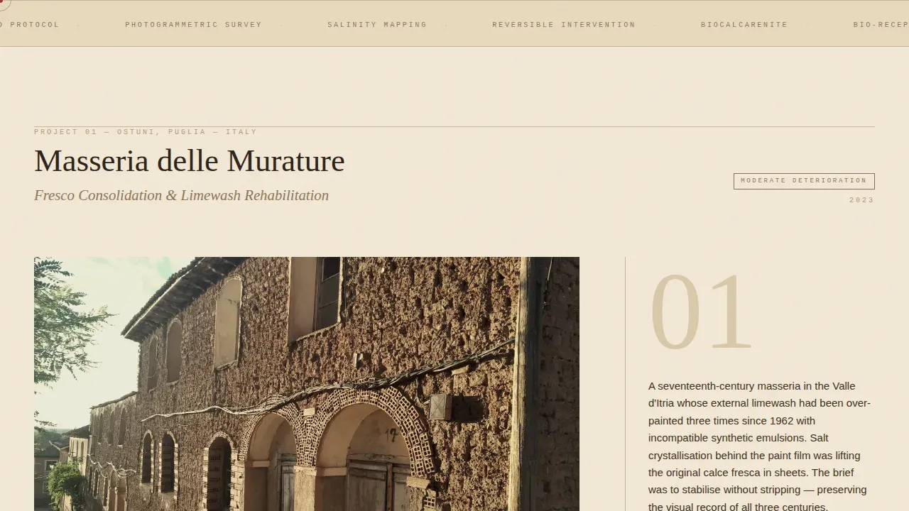 Mediterranean Architecture Professional Website Template