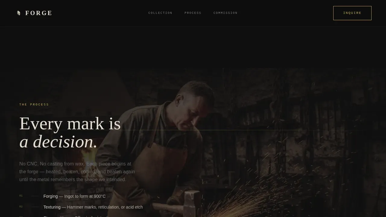 Dark Luxury Jewelry Landing Page Template