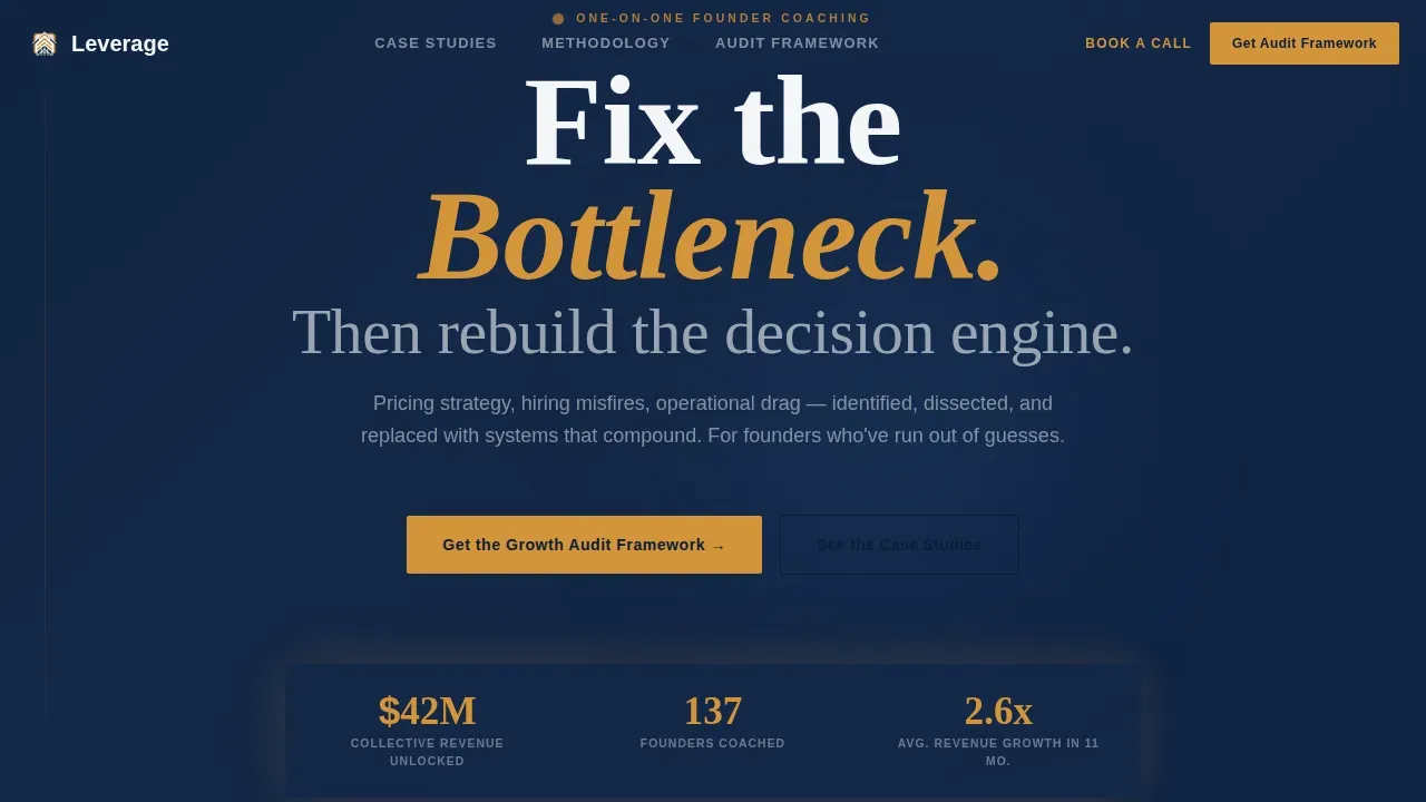 Business Coach Booking Website Template