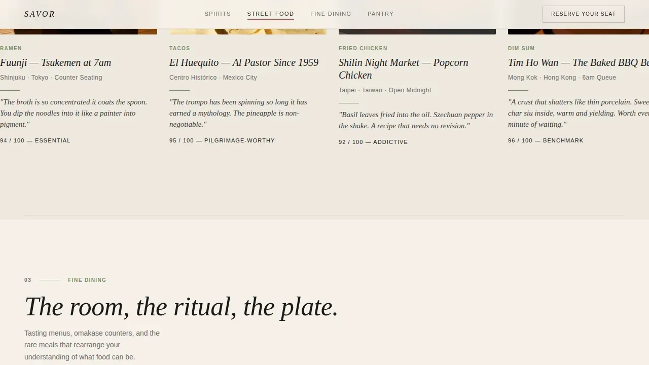 Food & Beverage Blog & Media Pre-Launch Website Template