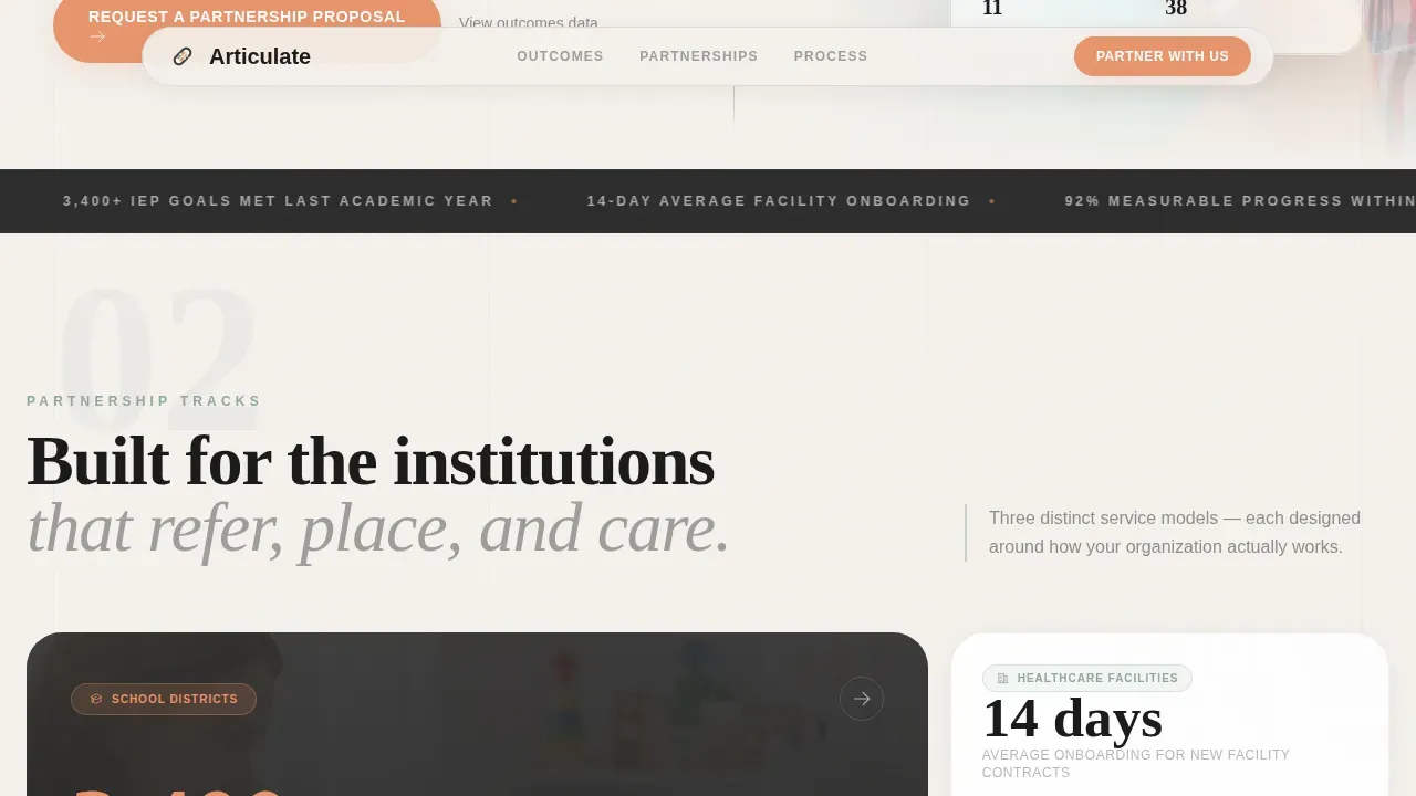 Data-Driven Speech Therapy Landing Page Template