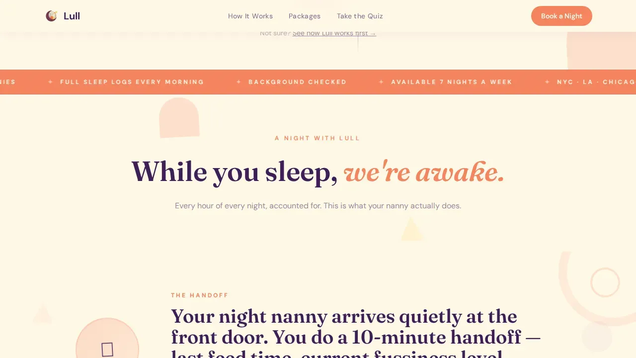 Nanny & Au Pair Booking Website Template