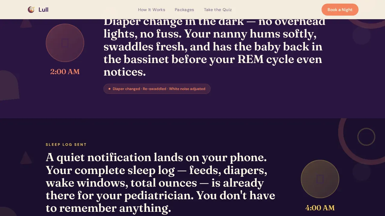 Nanny & Au Pair Booking Website Template