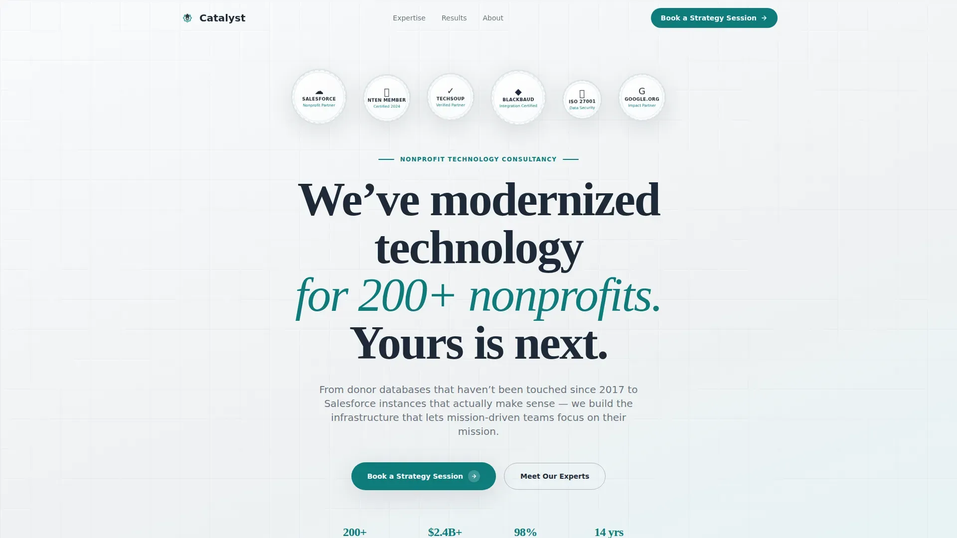 Nonprofit Consulting Booking Website Template