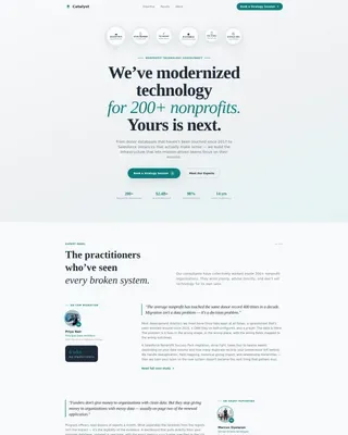 Nonprofit Consulting Booking Website Template