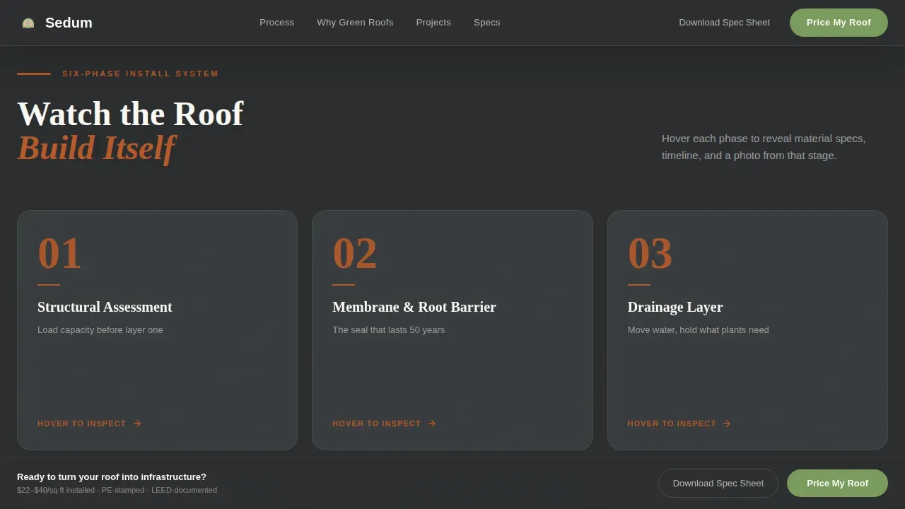 Complete Specialty Construction Pricing & Packages Website Template