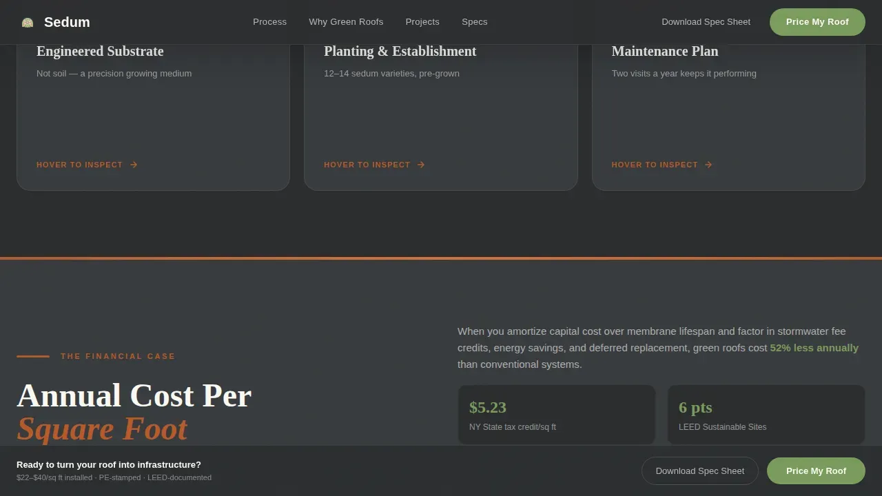 Complete Specialty Construction Pricing & Packages Website Template