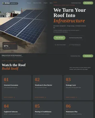 Complete Specialty Construction Pricing & Packages Website Template