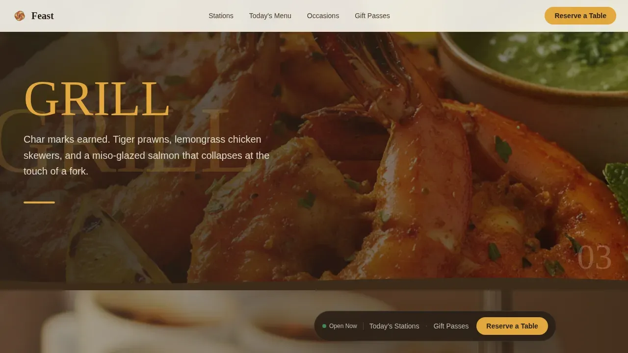 Unlimited Buffet Experience Landing Page Template