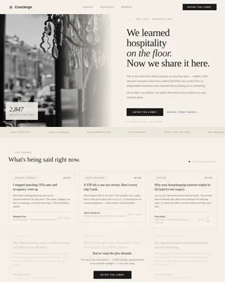 Luxury Hospitality Network Landing Page Template