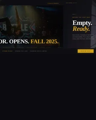 Bold Street Dance Studio Landing Page Template