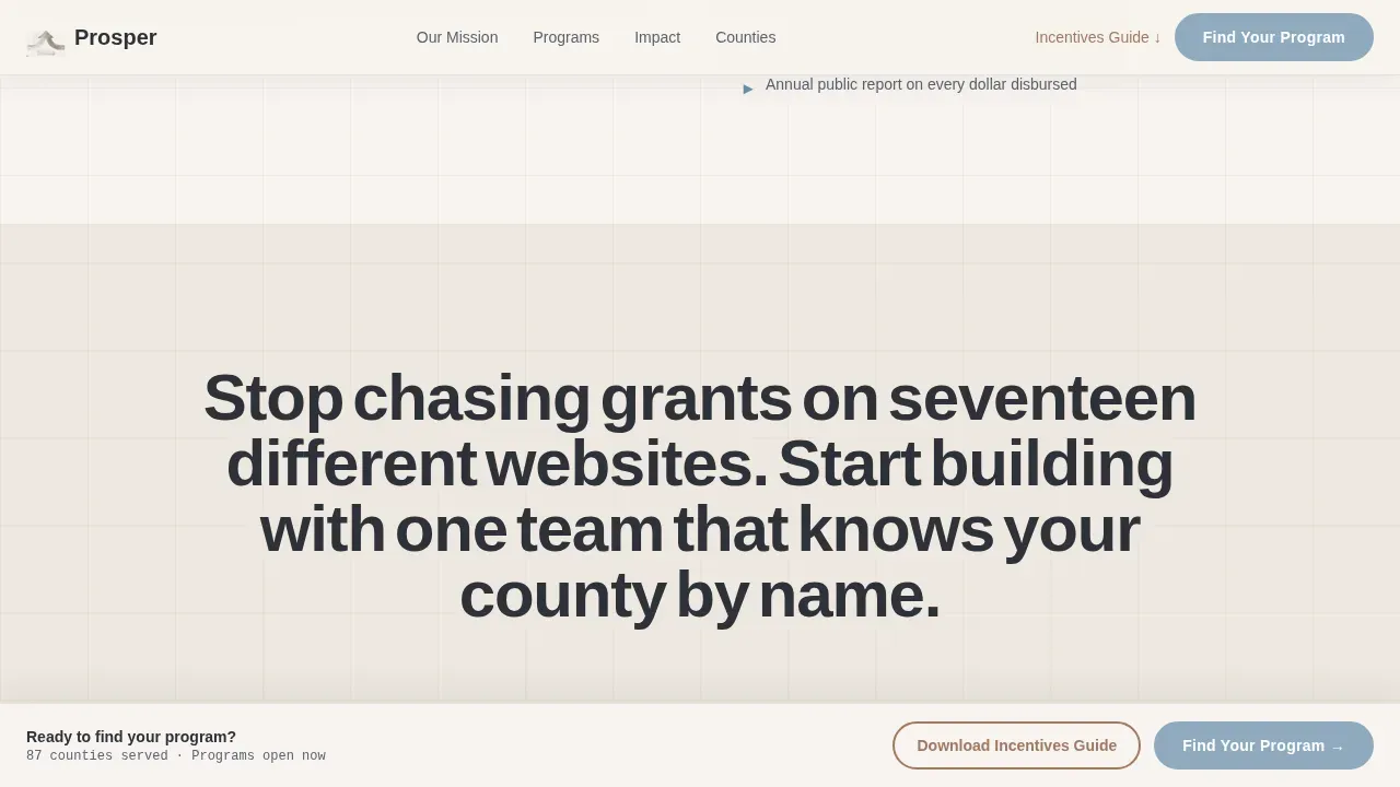 Economic Development Landing Page Template