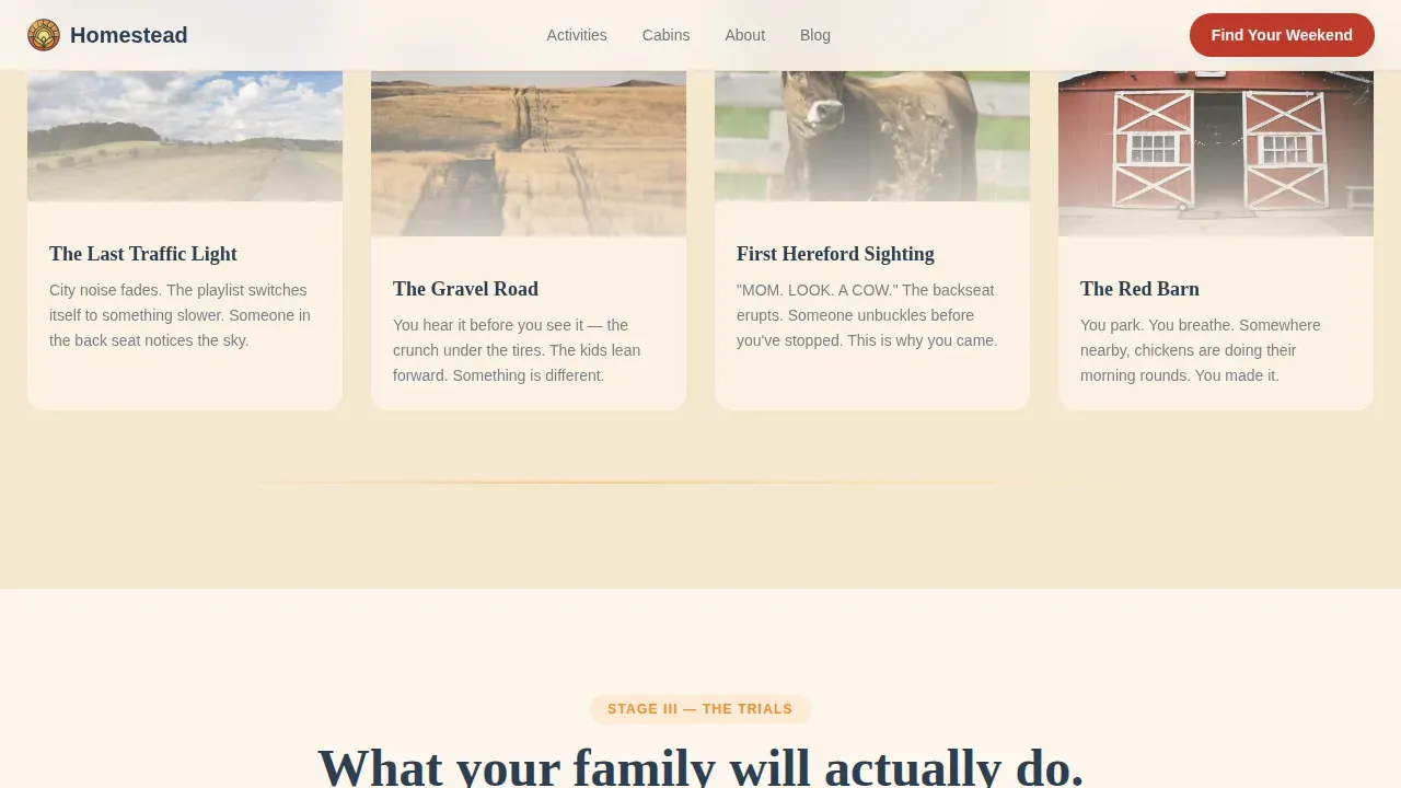 Family Travel & Experience Reviews & Social Proof Website Template