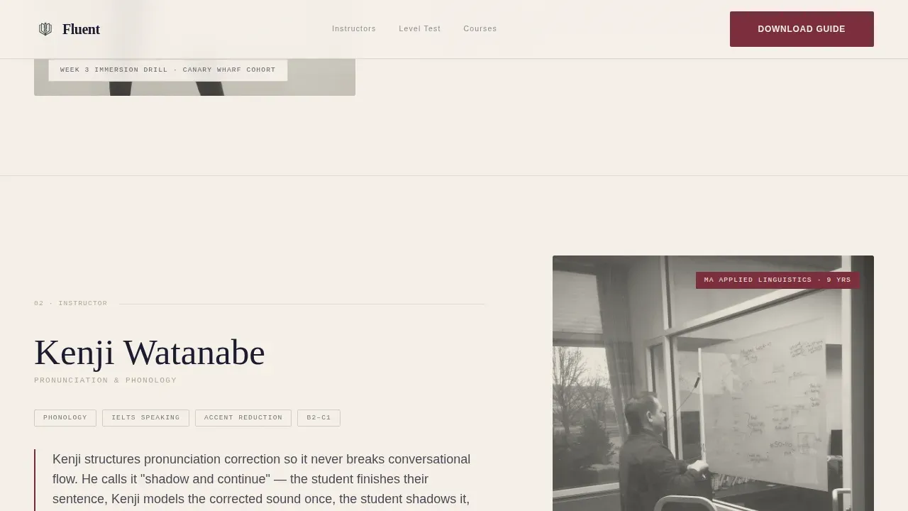 Language School Marketing Professional Website Template