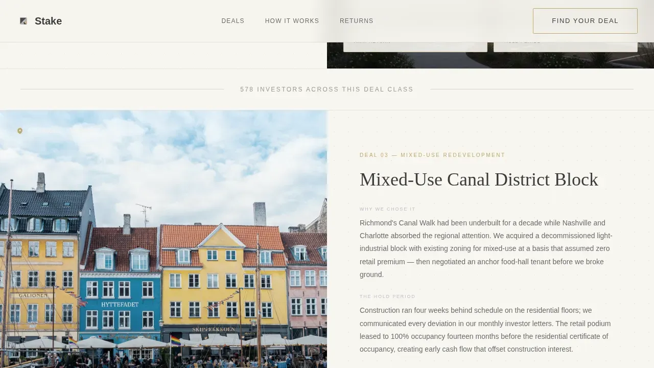 Fractional Real Estate Investment Landing Page Template