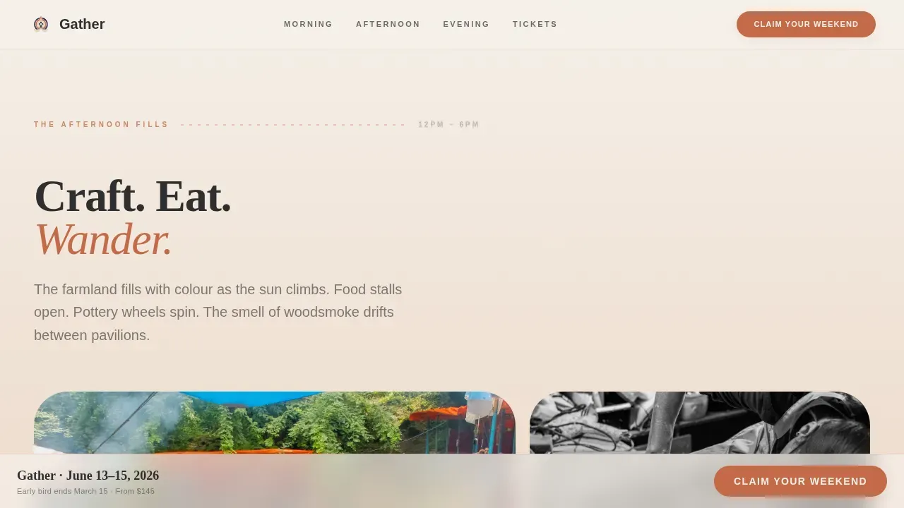 Event Management Company Pricing Website Template